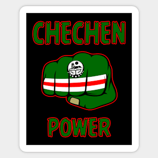 Chechen Power, Chechnya Fighter, Chechnya Flag, Chechnya Sticker